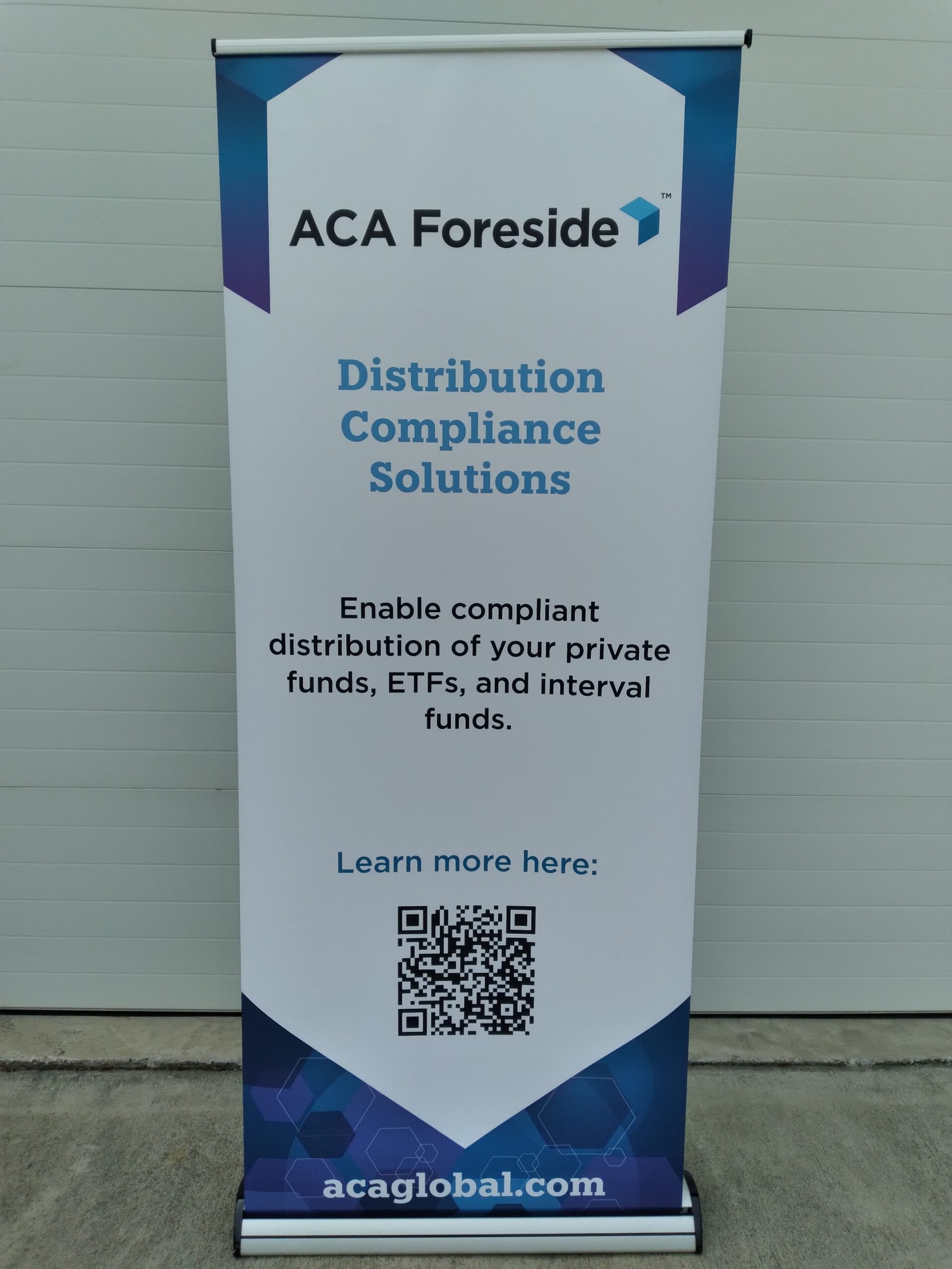 ACA Compliance Group ACA New Foreside Banner Stand Flywheel Brands Inc